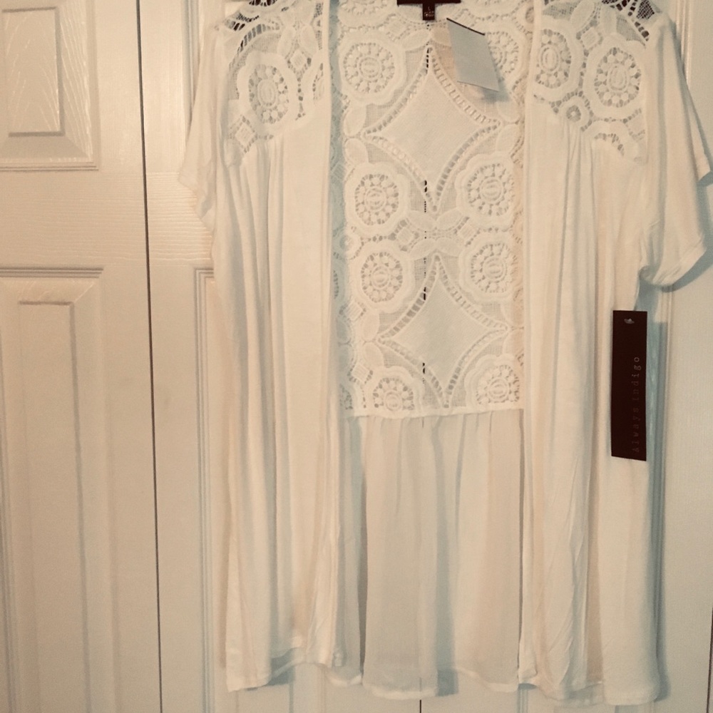 Cardigan type top for layering
